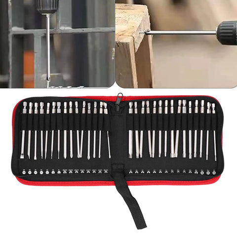 Top Notch 30 Piece Magnetic Screwdriver Bit Set With Storage Box Featuring Durable S2 Steel Star Cross And Square Bits Perfect For Electric Drills And Precision DIY Projects At Home Or In The Garage.