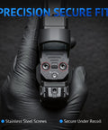 Heavy Duty Red Dot Sight Screw Kit With Multiple Size Mounting Hardware For Pistols And Optics Drop In Setup No Sweat Rigging Tight Secure Fit Built Solid Field Ready Gear Upgrade showing precision screw fit and stainless steel screws.