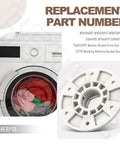 Washer Basket Driven Hub Kit With 52719 Basket Bushing For No Fuss Easy Install Replacement Parts Compatible With Whirlpool Amana Admiral Crosley Inglis Kenmore Maytag Bravos Washing Machines, white plastic