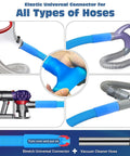 Elastic connectors for All In One Dryer Vent Cleaner Kit With Vacuum Hose, Brush And Gloves Universal Fit For Any Vacuum Cleans Dryer Vents