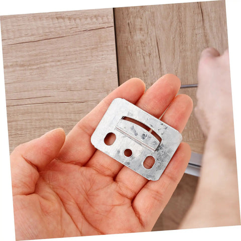 Heavy Duty Wall Panel Clamps 100 Piece Set Killer Grip Mounting Brackets For Pvc Sheets And Drywall Durable Metal Fasteners in hand.