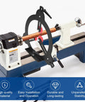Pro Grade Woodturning Steady Rest For 12 14 And 16 Inch Lathe Swing 3 Point Adjustable Woodworking Stabilizer on lathe