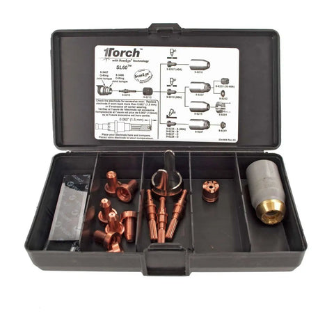 SL60 Plasma Cutter Spare Parts Kit For Cutmaster 52 And 82 Includes Nozzles Electrodes And Consumables in open box