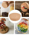 Large Cork Stoppers 4.1 to 4.7 Inch Bottle Corks used in jars, art display, craft projects, and wedding decorations with natural texture.