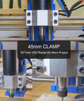 Precision 65Mm Spindle Clamp Motor Bracket For Cnc Router Machinery Aluminum Alloy Mounting Holder Assembly shown on CNC router.