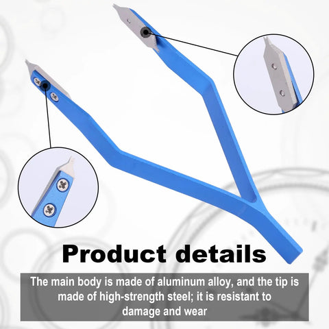 Watch Spring Bar Tool Kit With Two Spare Fork Tips And Screwdriver Aluminum Alloy Tweezers For Maintenance And Precision Repairs