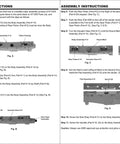 Assembly instructions for Inline And Straight Line Air Sander With Dual Piston Power showing body assembly and parts layout.