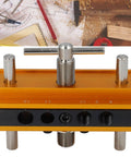 Self Centering Doweling Jig Kit For Precise Hole Drilling In Wood Adjustable Width Woodworking Guide