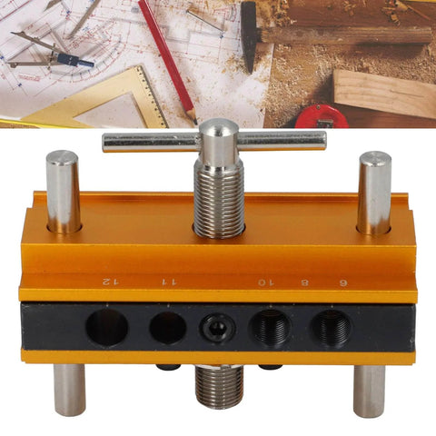 Self Centering Doweling Jig Kit For Precise Hole Drilling In Wood Adjustable Width Woodworking Guide