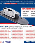 Dryer Door Catch Replacement DC97-18057A DC97-18057C For Samsung Dryers shown with part numbers 4469234 AP6040097 PS9606214 EAP9606214