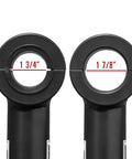 Spare Tire Mount For Polaris RZR XP Turbo Straight Tube Clamp Fits 1 3/4 Inch Roll Cage With Bushings measurements view