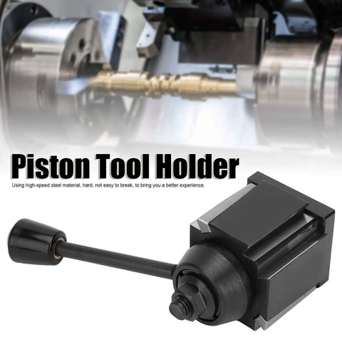 Wedge Type Tool Post Piston Quick Changing Boring Holder High Speed Steel CNC Lathe Tool Holder, close-up view