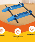 Heavy Duty Cable Drum Roller Reel Dispenser Rolls Out 30 To 120 Cm Wire Spools With A Bulletproof Steel Frame and greased up casters on a floor.