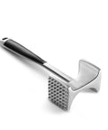 Meat Tenderizer Hammer With Comfortable Grip Handle Dual Sided Mallet for Kitchen, showing ergonomic design and dual-sided head.