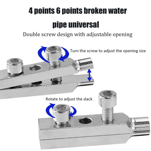 Broken Pipe Extractor Tool Set For Damaged Faucets And Water Pipes Beast Mode Heavy Duty Tap Remover Kit with screws