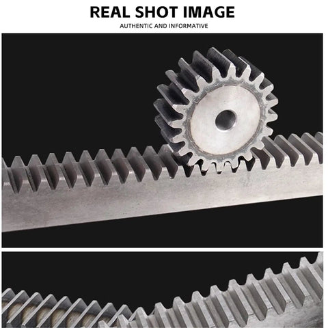 Beefy Steel Gear Rack for Precise Linear Motion, Heavy Duty 0.5M to 2M Lengths, Straight Teeth Drive Rack 10x10 in use.