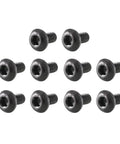 Premium M2x4mm Button Head Hex Socket Screws Black 100 Piece Set High Strength Grade 10.9 Alloy Steel for CNC machining.