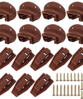 Premium 8 Pack Drawer Slide Replacement Kit Featuring Smooth Roller Tracks Heavy Duty Plastic Guides Complete Mounting Hardware For Commercial Dressers Rolls Smooth As Butter with rollers and screws.