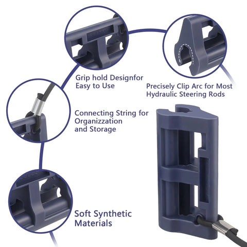 4 Inch Hydraulic Steering Lock For Outboard Motors Stops Swinging During Trailering Keeps Your Engine Centered And Safe On Transport Fits Most Steering Cylinder Rods Ideal For Boaters And Marine Enthusiasts
