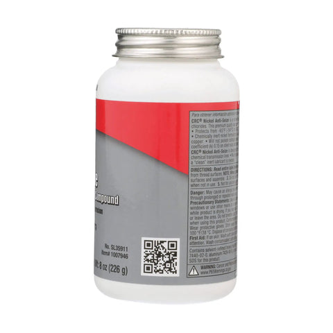 Nickel Anti Seize Lubricating Compound For Fittings And Flanges Go To Heavy Duty Grease For Bolts Bushings And Headers 8 Ounce Anti Seize Lubricant High Temperature Protection side view