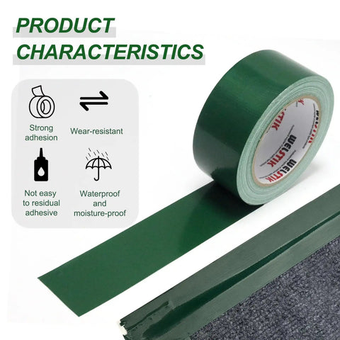 Heavy Duty Dark Green Duct Tape Waterproof Cloth Fabric Tape For Photographers And DIYers, Repairs, Crafts, Indoor Outdoor Use 2 Inch