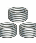 3 Pack Galvanized Raised Garden Beds 2 By 2 By 1 Foot Outdoor Planters for Vegetables and Flowers Durable Steel Frames