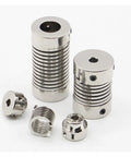 Rock Solid Flexible Shaft Coupler For Motor And Rotary Encoder Zinc Alloy Jaw Kit, 6 Mm and 8 Mm size, low inertia design.
