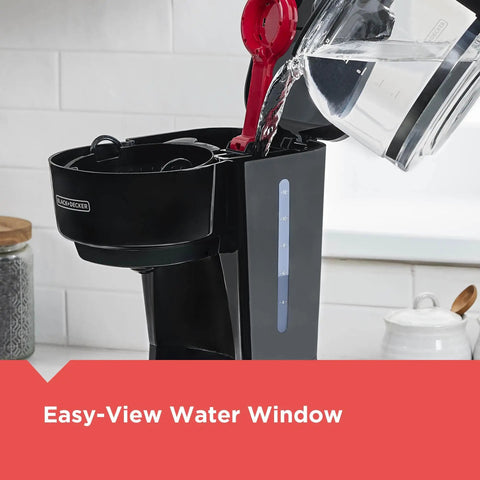12 Cup Coffee Maker With Vortex Technology And Sneak A Cup Pause No Mess Pour Easy On Off Switch Non Drip Carafe in use