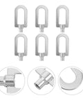 Ten Piece Automotive Dent Puller Weld Ring Kit For Aluminum Panels, Multi Model Compatibility, DIY Friendly Dent Repair Tool Set With 4mm Ring Inserts, Easy To Use For Bodywork And Panel Restoration, six silver weld rings