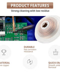 Desoldering Wick Braid No Clean Soldering Wire 0.1 Inch By 10 Feet Copper Desoldering Tool in use on PCB