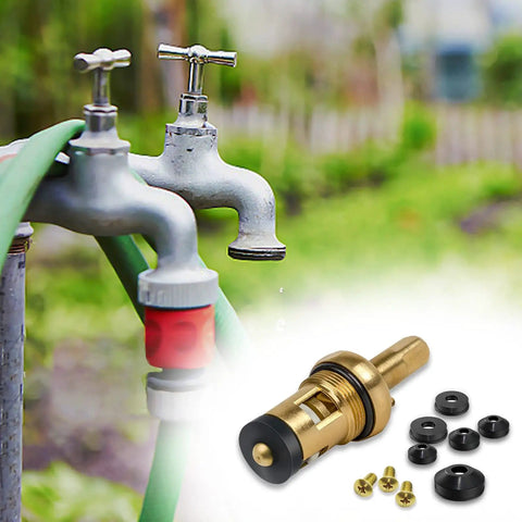 106 Piece Faucet Washer Kit With 10 Size Assortment Of Flat And Beveled Neoprene Washers And Brass Screws for DIY outdoor faucet repair