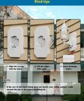Hella Heavy Duty Wall Mount Block For Vinyl Siding With Built In Electrical Box And Paint Ready White Shell Super Easy Install displayed on vinyl siding.