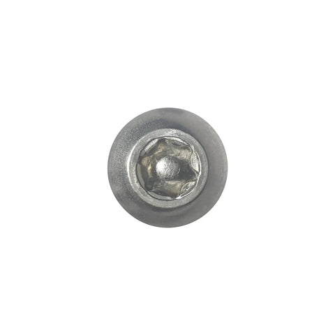 Built Tough Torx Security Machine Screws 10-24 X 3/4 Inch Stainless Steel Tamper Proof Button Head Fasteners close-up view of button head
