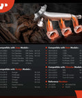 A-Premium engine coolant temperature sensor (2-pin) mounted on metal coolant pipe.