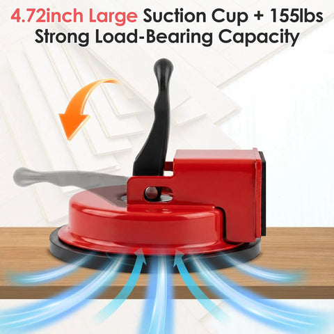 Beefy Floor Gap Fixer Tool With 12Cm Suction Cup And 10 Reusable Sticky Pads Pro Grade Rubber Mallet Gap Puller For Wood