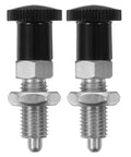 2Pcs M6 Stainless Steel Spring Loaded Plunger Pin With 4Mm Retractable Knob Heavy Duty Indexing Locking Bolt with sleek design