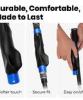 Golf Grip Trainer For Right Hand Swing Grip Corrector with non-slip design, easy on/off installation, shown on a club grip.