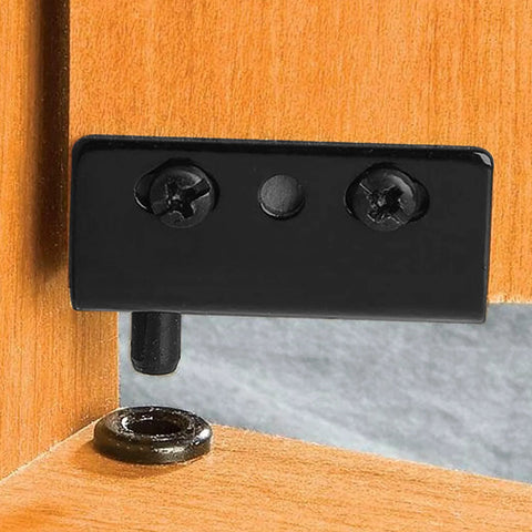 Heavy Duty Concealed Door Pivot Hinges With Bushing For Wood Doors And Cabinets Built To Last, Iron Construction, Black