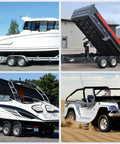 Utility trailers with Two Pack Trailer Tire On Rim ST175 80D13 With 13 Inch Rims And Five Lug Pattern Four Point Five Inch PCD