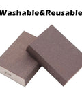 Six Pack 220 Grit Sanding Sponge Blocks For Drywall Wood Furniture Walls Pots Sheetrock Metal Washable And Reusable