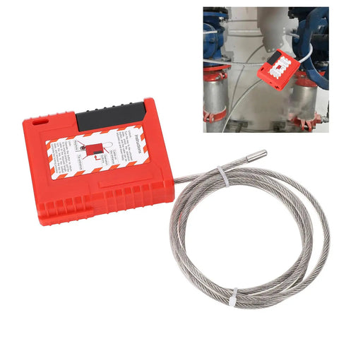 Heavy Duty Lockout Tagout Cable Lock With Adjustable Stainless Steel Safety Padlock For Industrial Machines Built Different Gear That Actually Locks Down Tight And Secures Your Shop Floor