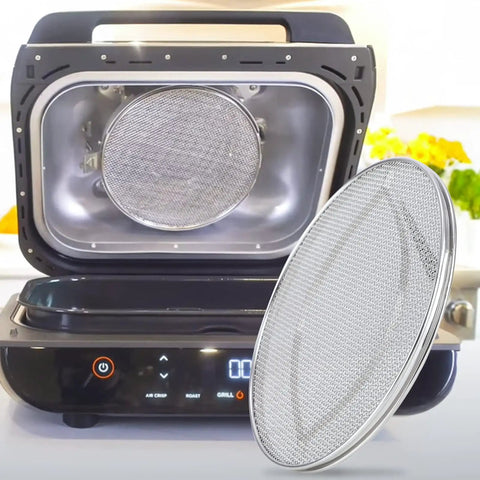 Top Notch Stainless Steel Splatter Shield for 5-in-1 Indoor Grill with Tight Fine Mesh Screen for AG300 Grill