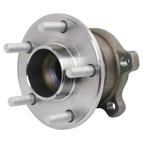Side view of a Rear Wheel Bearing And Hub Assembly Set For Ford Transit Connect 2014 To 2018 Driver And Passenger Side Two Piece Replacement Kit