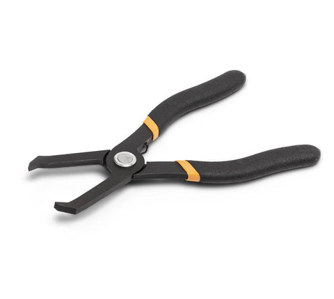Black pliers from Three Piece Body Clip Pliers Set For Automotive Panels And Plastic Anchors With Center Pins, V Design Removal Tools