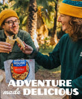 Outdoor scene with Classic Biscuits And Gravy Freeze Dried Camping Meal With 12 Servings And 30 Year Shelf Life Easy To Rehydrate