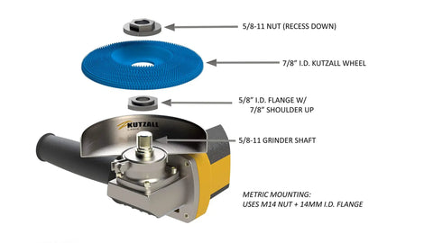 Heavy Duty 4.5 Inch Tungsten Carbide Shaping Dish For Angle Grinders Coarse Grit Woodworking Attachment on grinder setup.