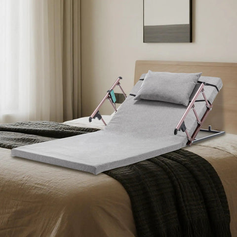 Adjustable Bed Backrest With Electric Lift 4 To 68 Degrees Remote Control Reclining Back Support With Foldable Safety Rails