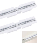 Heavy Duty Dual Spring Bifold Door Slide Guides Two Pack Forged From Rock Solid ABS Plastic Top Track Rollers with springs.