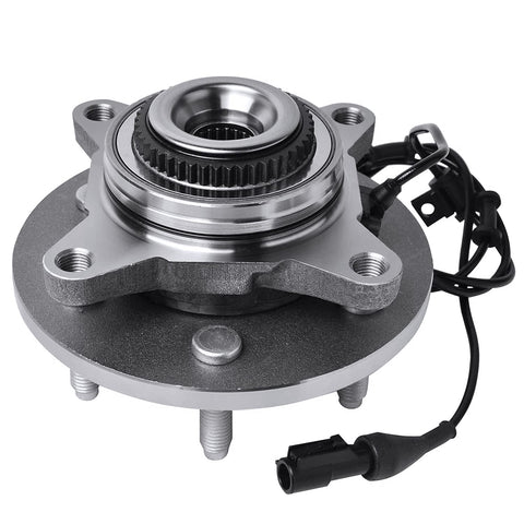 4WD Front Wheel Bearing Hubs Assembly for Ford F150 Expedition Lincoln Mark LT 6 Lug Replacement, close-up view