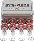 Premium 608 Skateboard Bearings Longboard Bearings ABEC 11 With Washers And Spacers Racer Red Pack Of Eight